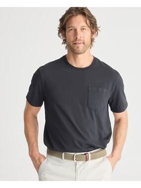 J.Crew Broken-In Pocket T-Shirt Men L Gray Cotton Crewneck Pullover Short Sleeve